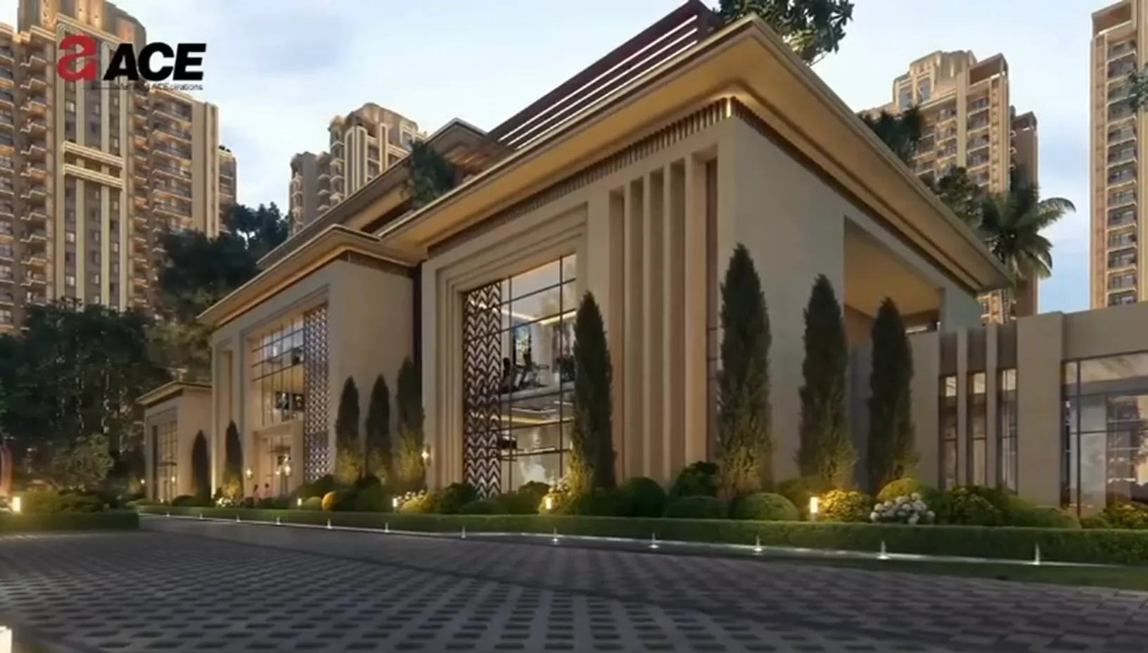 The swimming pool, an ACE Group project render for ACE Arte
